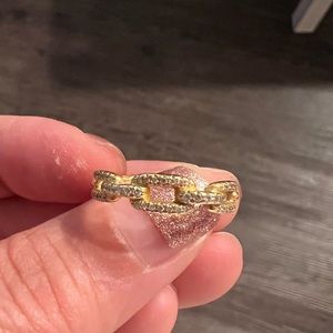 David yurman row pave chain link ring